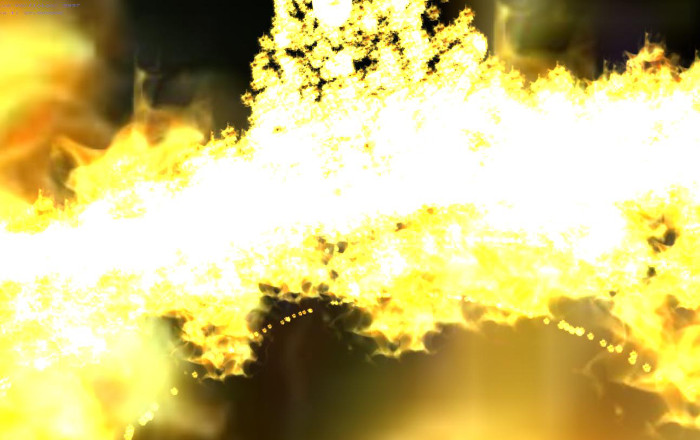 Testing initial fire particle system