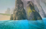 virtual island, with 100 million pixels